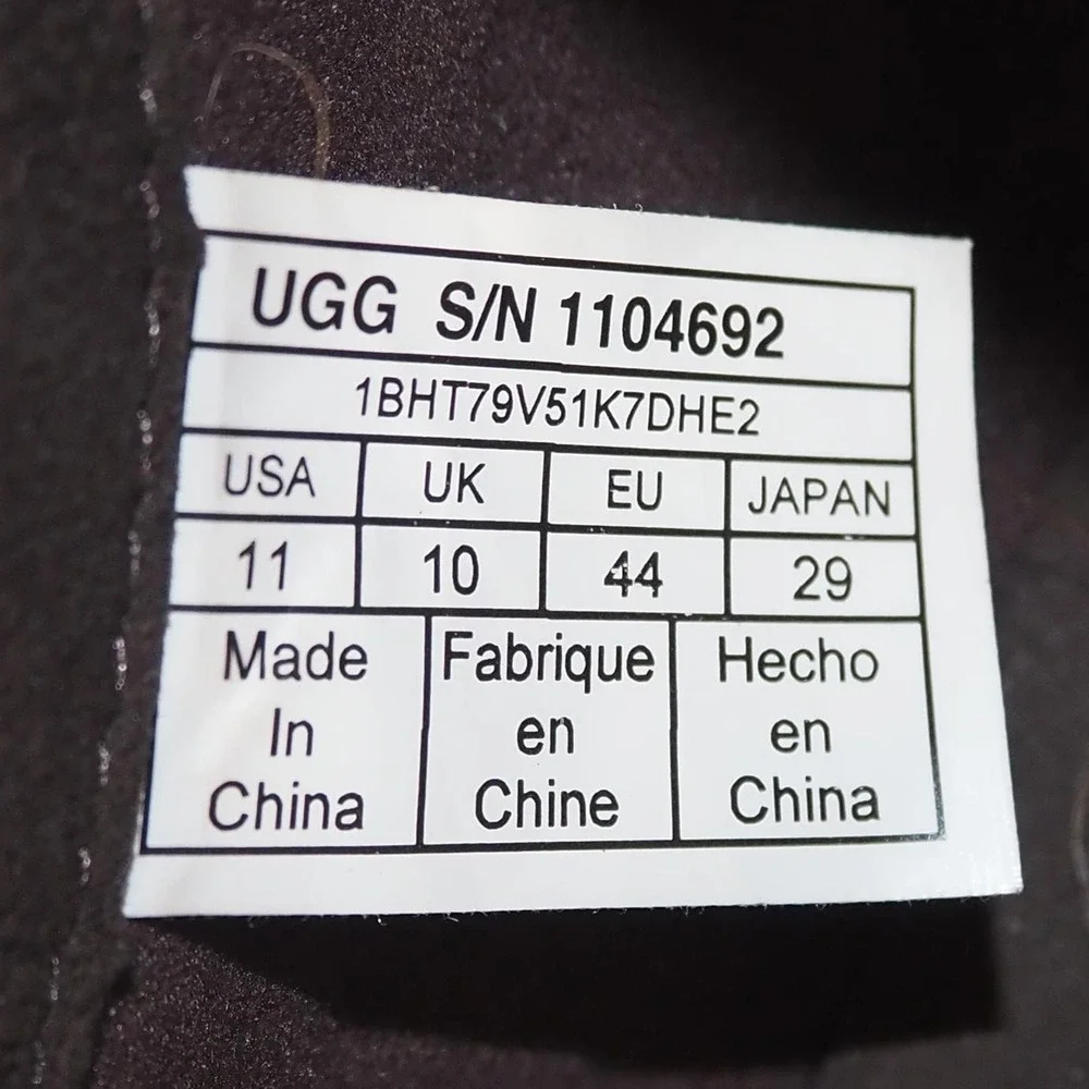 UGG Union Derby Hyperweave Waterproof Leather Oxfords Mens 11 Dark Brown 1104692